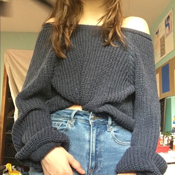 Blue Knit Sweater - Picture 5 of 5